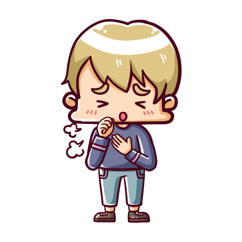 千庫網_生病感冒咳嗽男孩_元素編號12594400